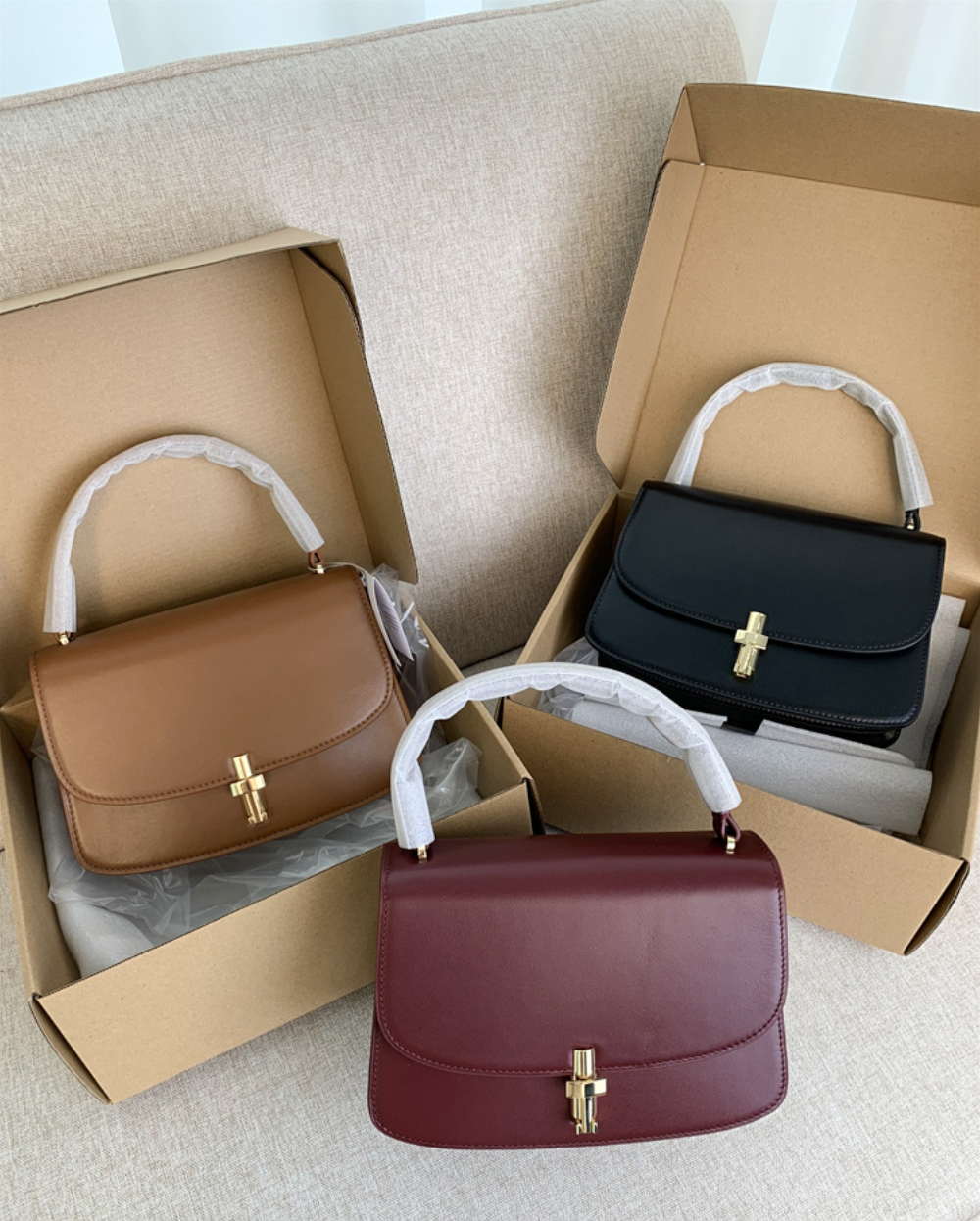 The Sofi Leather Handle Bag