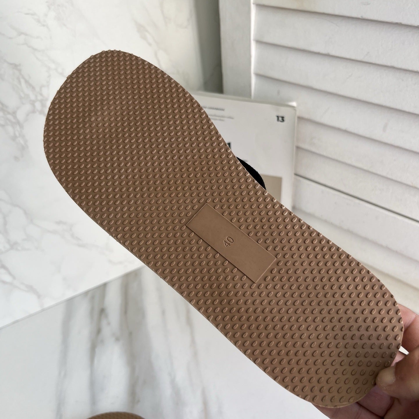 The Rouge flip-flops