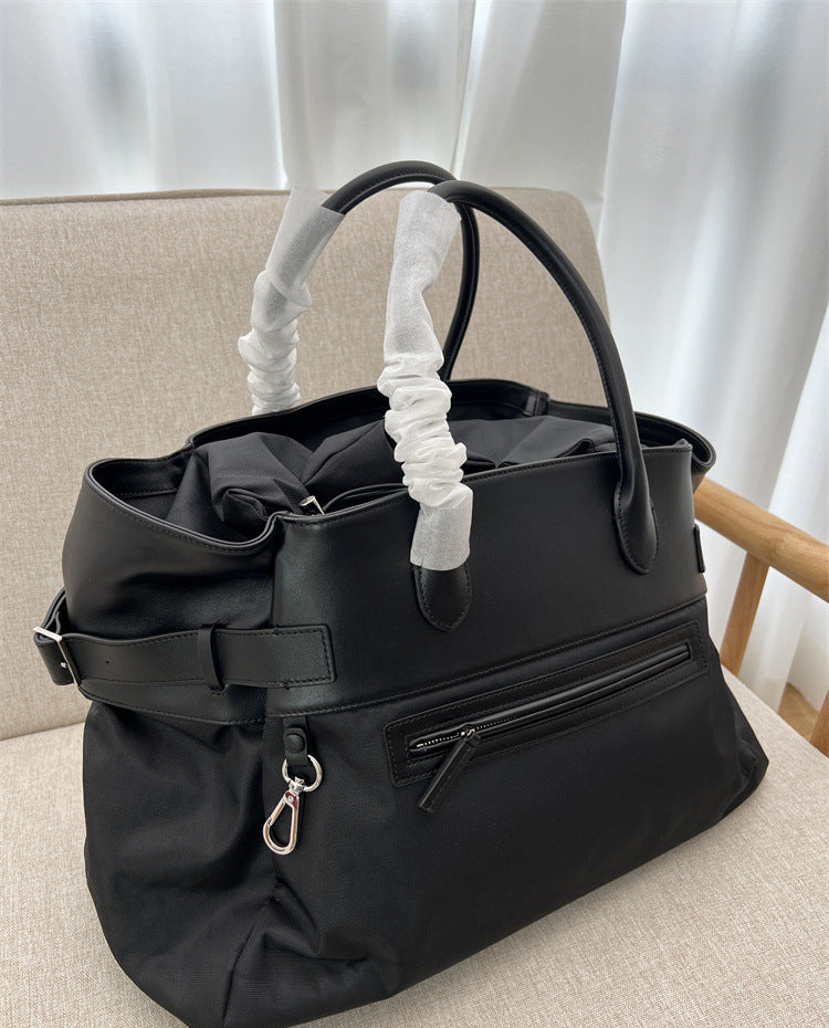 The Margaux 17 Nylon and Leather tote bag