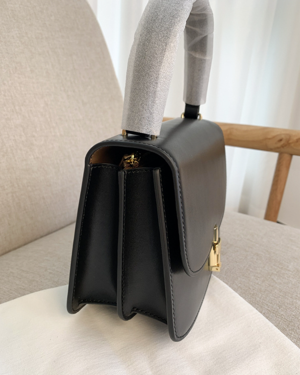 The Sofia Leather Handle Bag