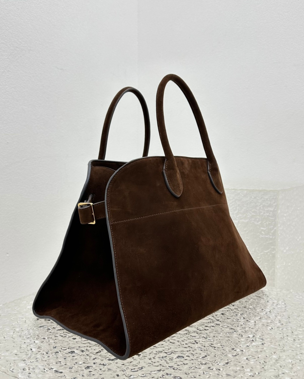 The Margaux 15 in Brown Suede