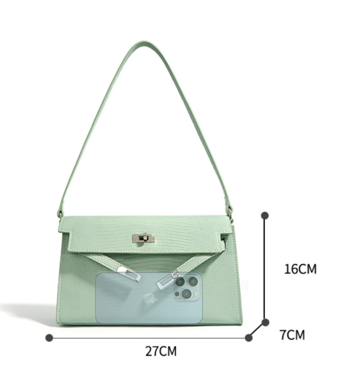 Laila Lizard Shoulder Bag