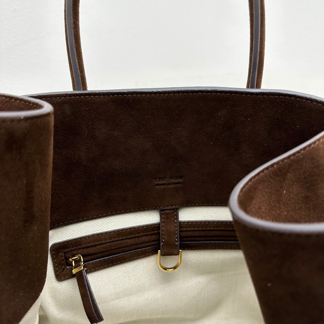 The Margaux 15 in Brown Suede