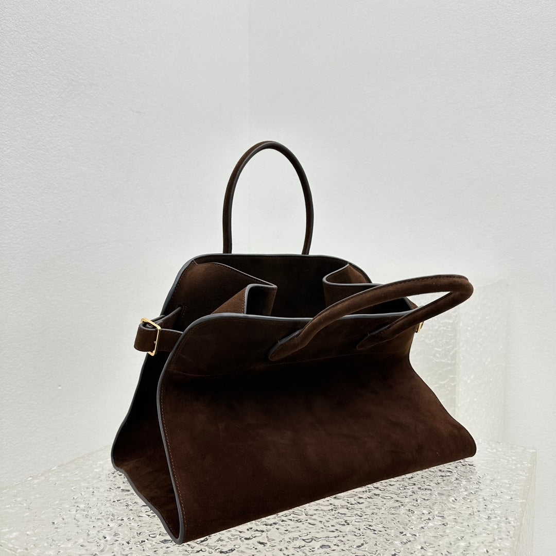 The Margaux 15 in Brown Suede